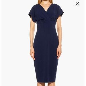Alexia Admor Naomi Drape Sheath Dress